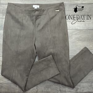 Calvin Klein Faux Suede Pull On Pants Size L